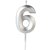 VELA DESIGN PRATA NUMERO 6 - Imagem 1