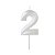 VELA DESIGN BRANCO NUMERO 2 - Imagem 1