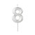 VELA DESIGN BRANCO NUMERO 8 - Imagem 1