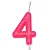 VELA ROSA NEON N.4 - Imagem 1