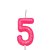 VELA ROSA NEON N.5 - Imagem 1
