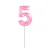 VELA DESIGN ROSA PEROLIZADA N.5 - Imagem 1