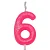 VELA ROSA NEON N.6 - Imagem 1