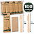KIT 100 TALHER MADEIRA A GRANEL GARFO/FACA/GUARDANAPO TALGE ECO - Imagem 4
