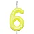 VELA AMARELO NEON N.6 - Imagem 1
