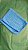 TOALHA MICROFIBRA 28X38CM VERDE/ AZUL CINZA QUADRADA - Imagem 1