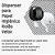 DISPENSER PAPEL HIG ROLAO 300MTS VELOX PRETO - Imagem 1
