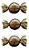 EMBALAGEM TRUFA OURO RICO 15X16 C/100 UND - Imagem 1