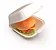 HAMBURGUEIRA CH002 BRANCA C/100 146x146x68 - Imagem 1