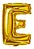 BALAO METALIZADO DOURADO 45CM LETRA E - Imagem 1