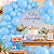 BALAO LISO REDONDO N° 7 AZUL BABY C/50 UNIDADES - Imagem 1