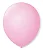 BALAO LISO 9 REDONDO ROSA BABY PCT C/50 UNIDADES - Imagem 1