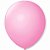 BALAO LISO 7 REDONDO ROSA BABY PCT C/50 UNIDADES - Imagem 1