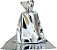 SACO PRESENTE 15X29 PRATA METAL C/50 - Imagem 1