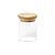 PORTA MANTIMENTO VIDRO TAMPA BAMBU 250ML - Imagem 2