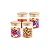PORTA MANTIMENTO VIDRO TAMPA BAMBU 250ML - Imagem 1