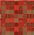 BOBINA PRES 40 CASUAL CIRCULOS VERMELHO E DOURADO REF 301 - Imagem 1