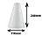 CONE ISOPOR 240MM MACICO STYROFORM 1 UNIDADE - Imagem 1