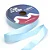 FITA CETIM SIMPLES 212 AZUL BEBE 22MMX50MT COM IMPRESSAO - Imagem 1