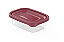 POTE RETANGULAR ROSA PLASVALE 300 ML - Imagem 1