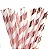 CANUDO PAPEL ROSE LISTRADO C/15 UND - Imagem 1