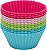 KIT 12 FORMAS MINI BOLO SILICONE COLORIDAS - Imagem 1