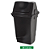 LIXEIRA SOBERANY TPA BASCUL. 30LT PRETA - Imagem 1
