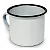 CANECA ESMALTADA 150ML UN COR BRANCA - Imagem 1