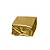 EMBALAGEM LAMINADA BOLO GELADO LISA OURO FOSCO 20x22 C/50 UND - Imagem 1