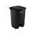 LIXEIRA PLASTICA COM PEDAL 100 LTS COR PRETA - Imagem 1