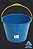 BALDE PLASTICO 12 LITROS COM ALCA COR AZUL - Imagem 1