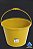 BALDE PLASTICO 12 LITTOS COM ALÇA COR AMARELO - Imagem 1