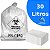 SACO LIXO BRANCO INFECTANTE 30 LITROS C/100 UND - Imagem 1