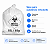 SACO LIXO BRANCO INFECTANTE 30 LITROS C/100 UND - Imagem 1