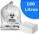 SACO LIXO BRANCO INFECTANTE 100 LITROS C/100 UND - Imagem 1