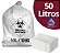 SACO LIXO BRANCO INFECTANTE 50 LITROS C/100 UND - Imagem 1