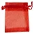 SACO ORGANZA 10X12 VERMELHO PAC C/10 - Imagem 1
