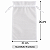 kIT 10 SAQUINHOS DE ORGANZA 20X35 BRANCO LEMBRANCINHA FESTA/CASAMENTO - Imagem 2