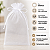kIT 10 SAQUINHOS DE ORGANZA 20X35 BRANCO LEMBRANCINHA FESTA/CASAMENTO - Imagem 4