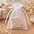 SACO ORGANZA 13X18 BRANCO LEMBRANÇINHA C/10 - Imagem 3