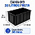 CAIXA ORGANIZADORA PLASTICA PRETA 38L GRANDE 50X27X36CM TAMPA 019 - Imagem 4