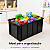 CAIXA ORGANIZADORA PLASTICA 019 PRETA 38L GRANDE 55X27X37CM - Imagem 1