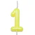 VELA AMARELO NEON NUMERO 1 - Imagem 1
