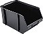 GAVETEIRO BIN MOD 7 PP RECICLADO PRETA C/ TRAVA 34X22X17 - Imagem 1