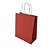 SACOLA PAPEL KRAFT VERMELHA ALÇA NATURAL 9,5X7,5X14,5CM C/ 10 UNIDADES - Imagem 1