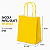 SACOLA PAPEL KRAFT AMARELO 13,5X8X16 C/10 - Imagem 4