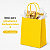 SACOLA PAPEL KRAFT AMARELO 13,5X8X16 C/10 - Imagem 2