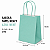 SACOLA PAPEL KRAFT AZUL BEBE 13,5X8X16 C/10 - Imagem 2