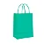 SACOLA PAPEL KRAFT TURQUESA 13,5X8X16 C/10 - Imagem 1