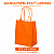SACOLA PAPEL KRAFT LARANJA 13,5X8X16 C/10 - Imagem 3